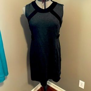 Size 14 short charcoal and black stretchy dress
